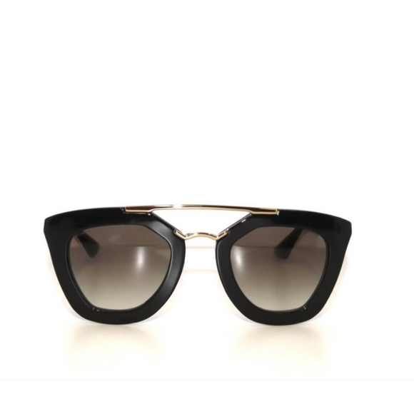 Prada 09QS 09 1AB-0A7 Black Gold Gray Gradient Sunglasses PR09QS - Picture 2 of 6